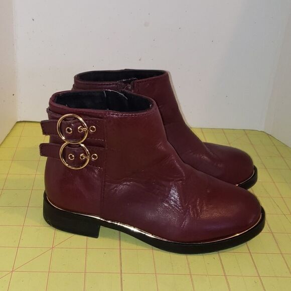 Zara girl Burgandy boots - Picture 1 of 7